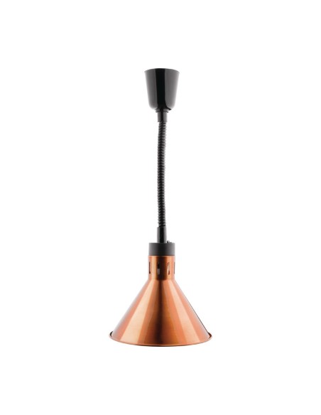 Lampe chauffante conique rétractable Buffalo finition cuivre