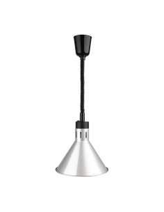 Lampe chauffante conique rétractable Buffalo 250W argent