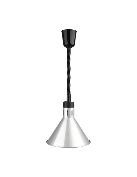 Lampe chauffante conique rétractable Buffalo 250W argent