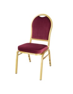 Chaises de banquet bordeaux Bolero Regal - lot de 4