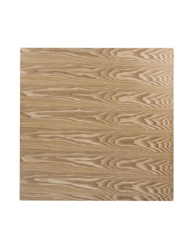 Plateau carré pré-percé Bolero 700mm - bois de caoutchouc