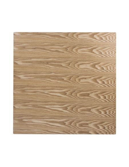 Plateau carré pré-percé Bolero 700mm - bois de caoutchouc