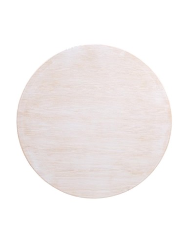 Plateau rond pré-percé blanc 600mm - Bolero