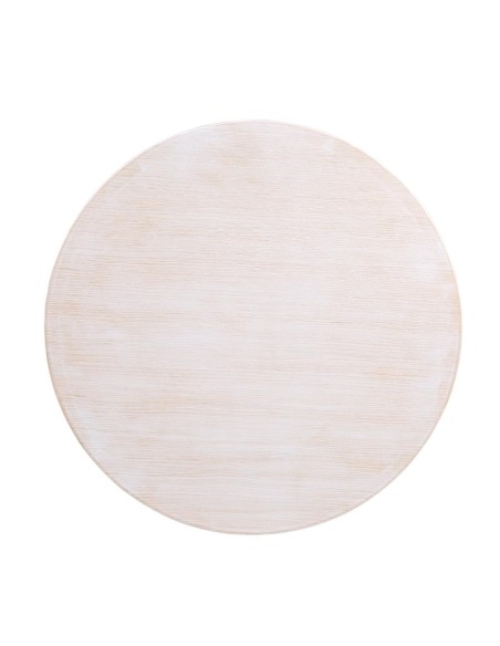 Plateau rond pré-percé blanc 600mm - Bolero