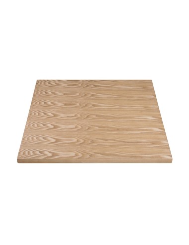 Plateau carré pré-percé Bolero 700mm - bois de caoutchouc