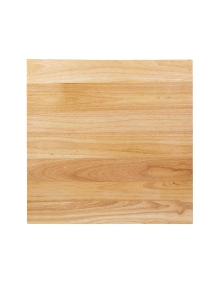 Plateau carré pré-percé Bolero 700mm - Bois naturel
