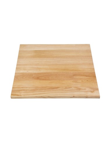 Plateau carré pré-percé Bolero 700mm - Bois naturel