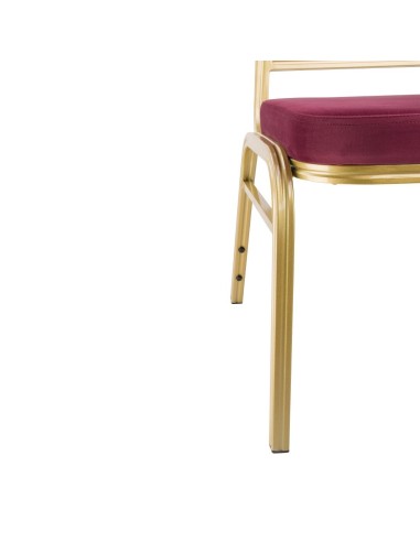 Chaises de banquet bordeaux Bolero Regal - lot de 4