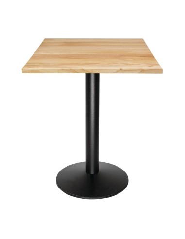 Plateau carré pré-percé Bolero 700mm - Bois naturel
