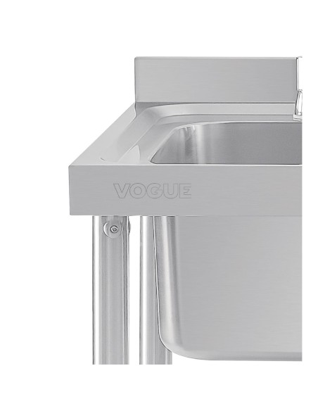 Plonge bac égouttoir à droite Vogue 1000mm - inox