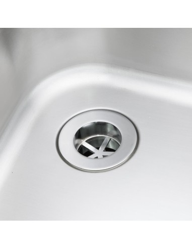 Plonge double bac inox Vogue 1800 mm - Évier professionnel