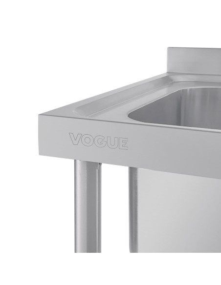 Plonge double bac inox Vogue 1500mm - Évier professionnel