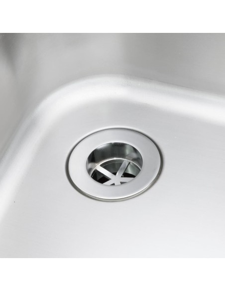 Plonge bac double égouttoir Vogue 1500 mm - inox