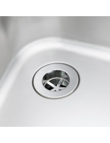 Plonge double bac Vogue 1800mm - inox 304