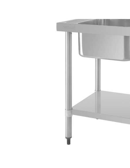 Plonge double bac inox Vogue 1500mm - Évier professionnel