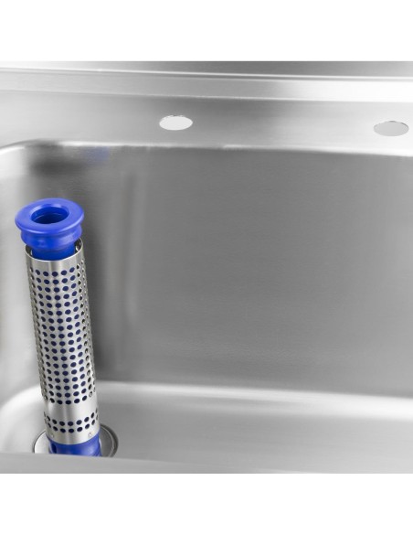 Plonge double bac Vogue 1800mm - inox 304