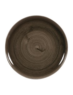 Assiettes Churchill Stonecast Patina Iron Black 324mm - Lot de 6