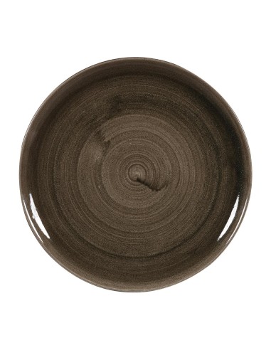 Assiettes Churchill Stonecast Patina Iron Black 324mm - Lot de 6