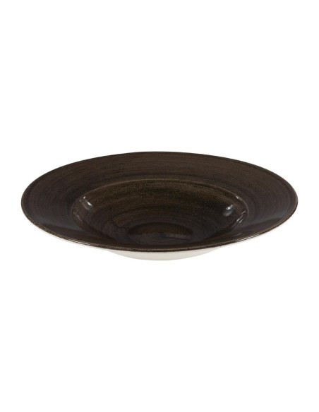 Bols large bord Churchill Stonecast Black 280mm - Lot de 12