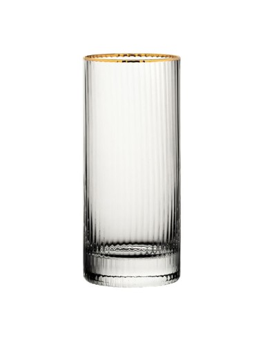 Verres hauts bord doré Hayworth Utopia 355 ml - lot de 6