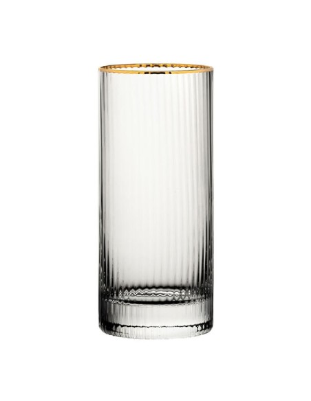 Verres hauts bord doré Hayworth Utopia 355 ml - lot de 6