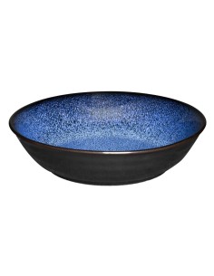 Bols plats Olympia Luna bleu nuit 210 mm - lot de 4