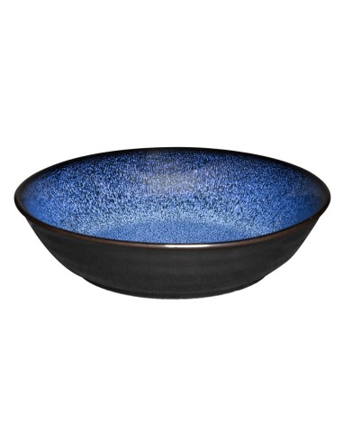 Bols plats Olympia Luna bleu nuit 210 mm - lot de 4