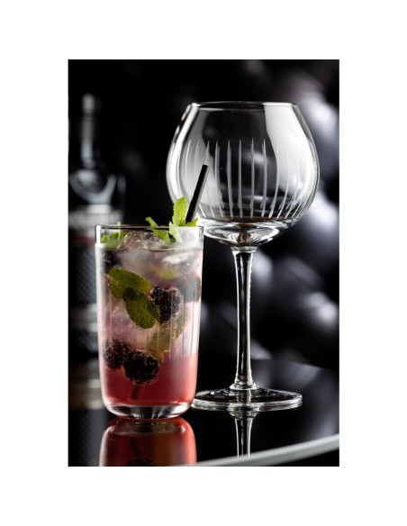 Verres hauts rainurés Raffles Utopia 420 ml - lot de 6