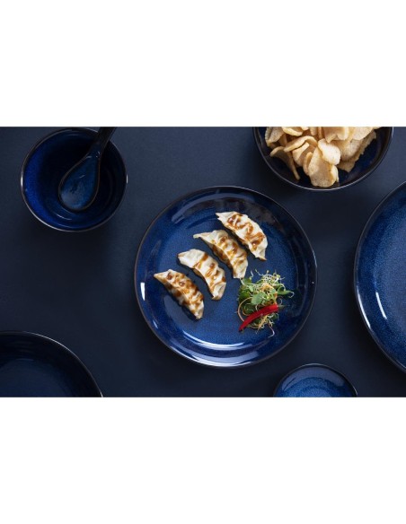 Pots à sauce Olympia Luna bleu nuit 100 mm - lot de 12