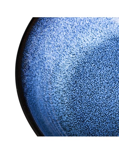 Bols plats Olympia Luna bleu nuit 210 mm - lot de 4