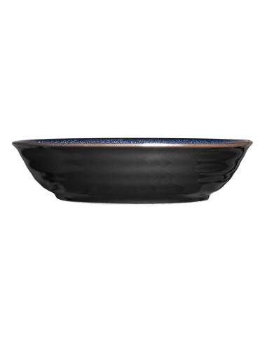 Bols plats Olympia Luna bleu nuit 210 mm - lot de 4