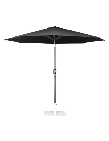 Parasol rond Bolero Seville 3m noir - ombre UV