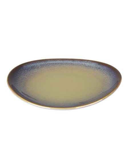 Assiettes plates Olympia Birch aubergine 205 mm - lot de 6