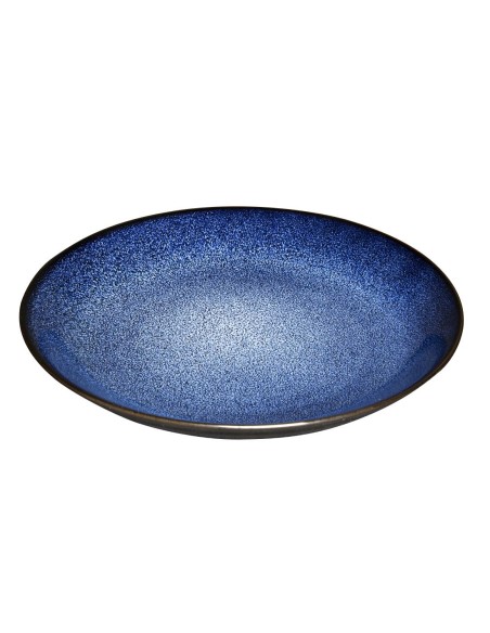 Assiettes creuses Olympia Luna bleu nuit 255 mm - lot de 4