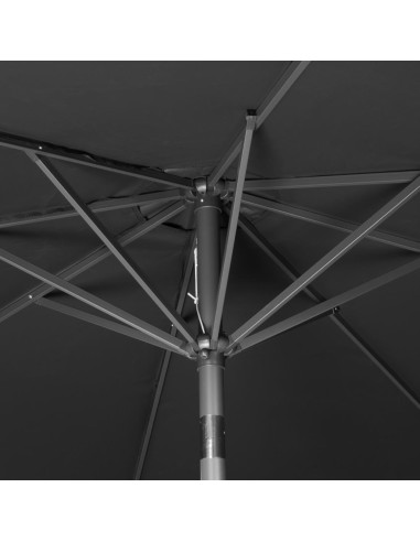 Parasol rond Bolero Seville 3m noir - ombre UV