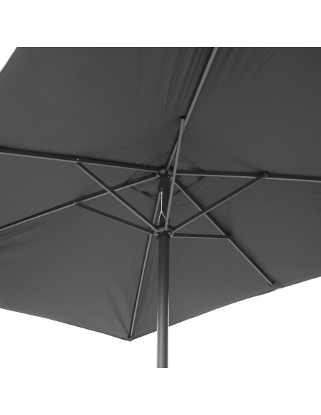 Parasol rectangulaire Bolero Seville 2x3m noir - 245 g/m²
