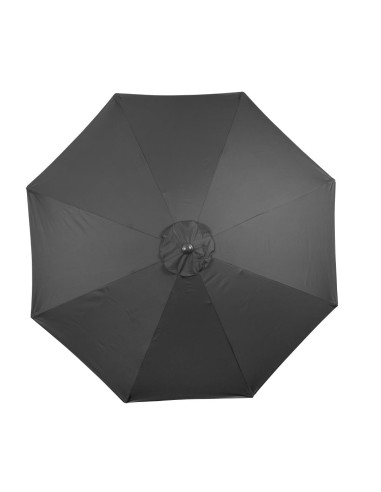 Parasol rond Bolero Seville 3m noir - ombre UV