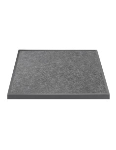 Plateau de table extérieur carré Bolero noir brossé 700 mm 2