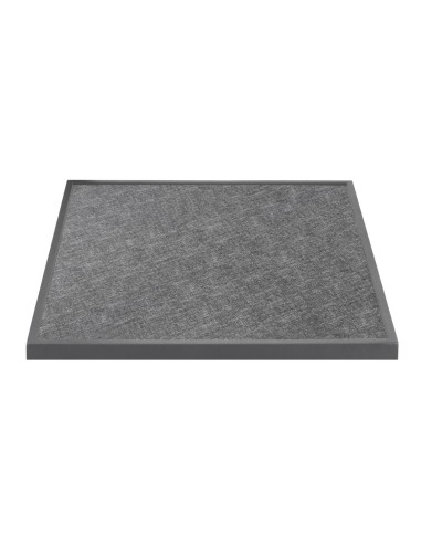 Plateau de table extérieur carré Bolero noir brossé 700 mm