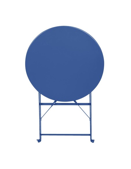 Table terrasse ronde Bolero Perth bleu marine - 600 mm