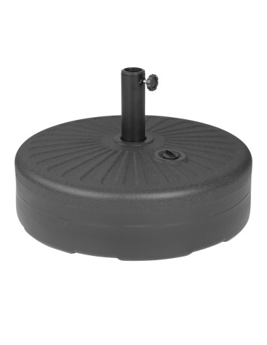 Pied de parasol noir Bolero 40L - Plastique robuste