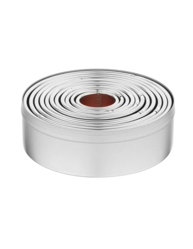 Lot d'emporte-pièces ronds Vogue - 11 pièces 10 cm