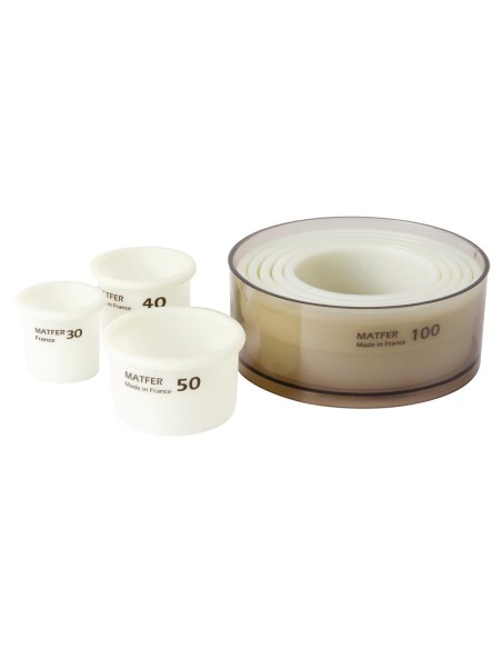 Lot de découpoirs ronds Exoglass 30-100mm - 8 pcs
