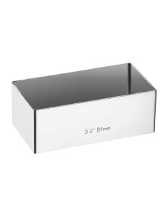 Mini moule à gâteau rectangulaire Matfer - Vogue 30x80x40 mm