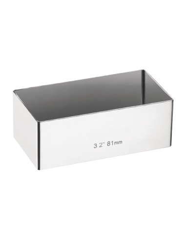 Mini moule à gâteau rectangulaire Matfer - Vogue 30x80x40 mm
