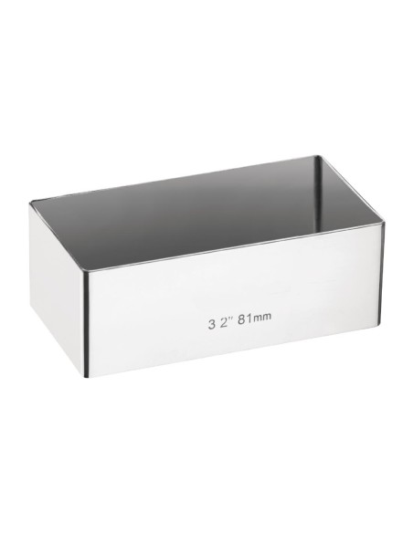 Mini moule à gâteau rectangulaire Matfer - Vogue 30x80x40 mm
