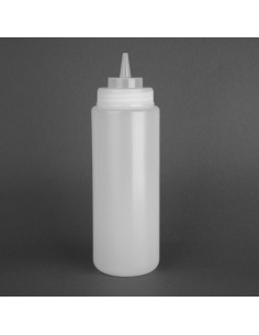 Distributeur de sauce Vogue 909ml col large - transparent