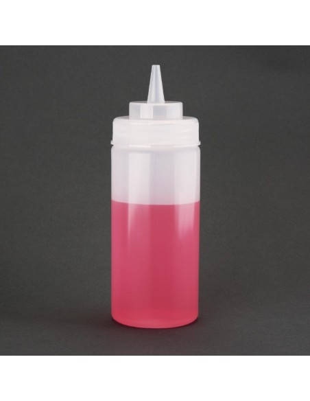 Distributeur de sauce Vogue 454 ml col large - Transparent