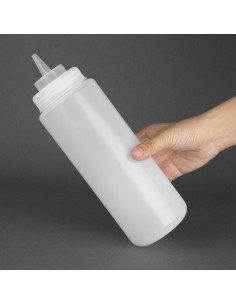 Distributeur de sauce Vogue 909ml col large - transparent 2