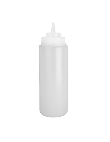 Distributeur de sauce Vogue 909ml col large - transparent